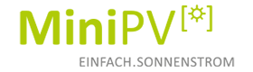 MiniPV. Einfach. Sonnenstrom