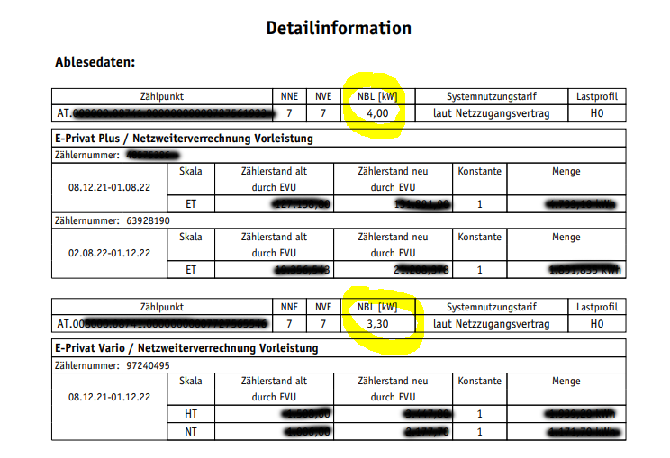 NBL Wert auf deiner Stromrechnung